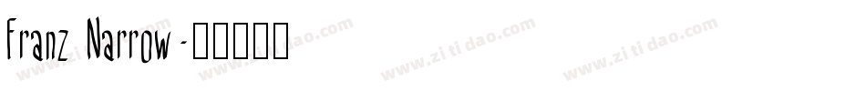 Franz Narrow字体转换
